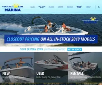 Coralvillelakemarina.com(Coralville Lake Marina) Screenshot