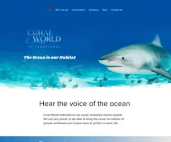 CoralWorld.com(Coral world) Screenshot