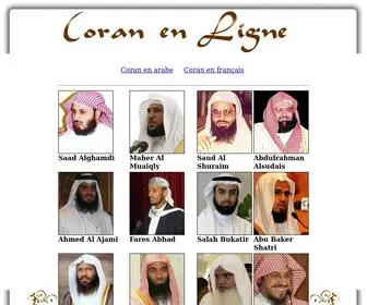 Coran-EN-Ligne.com(Coran en ligne) Screenshot