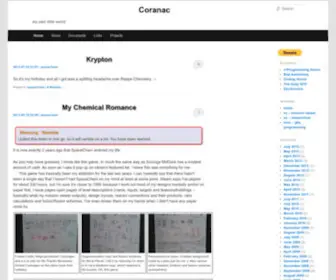 Coranac.com(My own little world) Screenshot