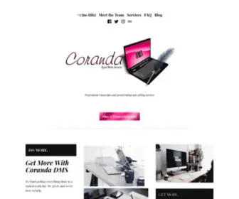Coranda-DMS.com(Transcription and Content Services) Screenshot