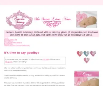 Corasstory.com(Cora's Story) Screenshot