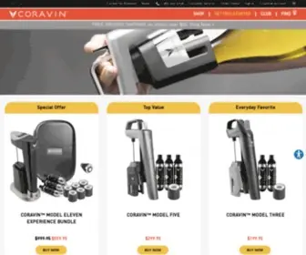 Coravin.com(Coravin USA) Screenshot