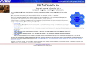 Coravue.com(Coravue hosted CRM) Screenshot