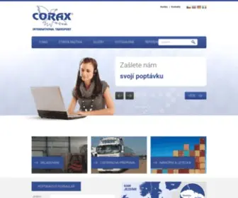 Corax.cz(Corax International Transport) Screenshot