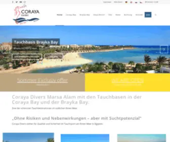 Coraya-Divers.com(CORAYA DIVERS) Screenshot
