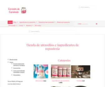 Corazondecaramelo.es(Tienda online Corazón de Caramelo) Screenshot