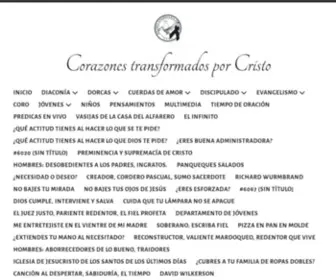 Corazonestransformadosporcristo.com(Corazones transformados por Cristo) Screenshot