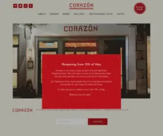 Corazonlondon.co.uk( Corazón ) Screenshot