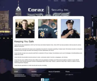 Corazsecurity.com(You Can Count on Us When Your Safety and Security Are a Priority) Screenshot