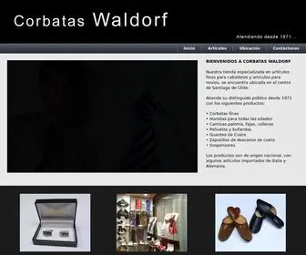 Corbataswaldorf.cl(Corbatas Waldorf) Screenshot