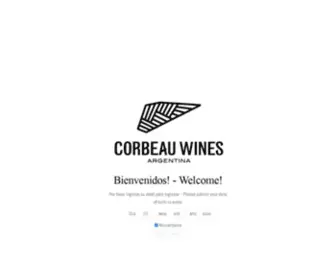 Corbeauwines.com(Todo es mejor con vino) Screenshot