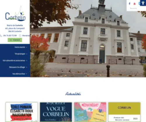Corbelin.fr(Site officiel de la mairie de Corbelin) Screenshot