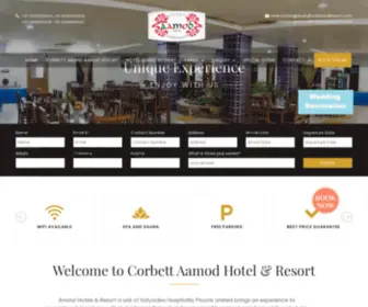 Corbettaamod.com(Anand Hotels & Resort) Screenshot