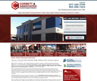 Corbettins.com(Insurance Agency) Screenshot