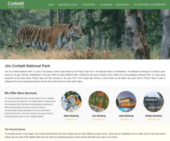 Corbettnationalpark.in(Website of Jim Corbett National Park) Screenshot