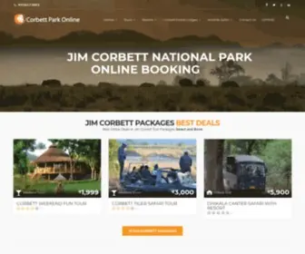 Corbettparkonline.com(Jim Corbett National Park online booking) Screenshot