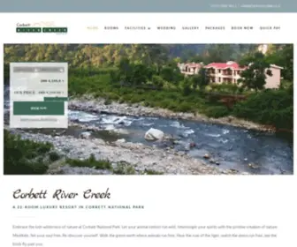 Corbettrivercreek.com(Best Resort in Jim Corbett) Screenshot