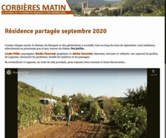 Corbieres-Matin.fr(Corbières Matin) Screenshot