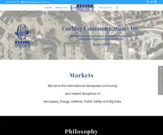 Corbleycommunications.com(Corbley Communications) Screenshot