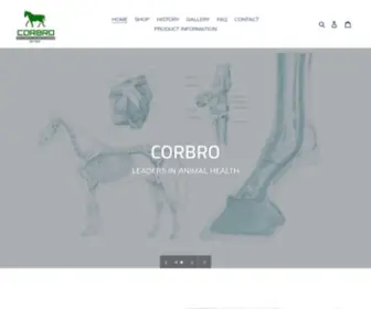 Corbro.com(Advanced Equine Surfaces) Screenshot