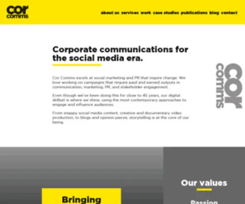 Corcomms.com.au(Home) Screenshot