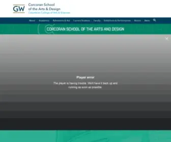 Corcoran.edu(The George Washington University) Screenshot