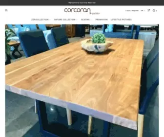 Corcoranimportation.com(Wholesaler of Solid Wood Furniture) Screenshot