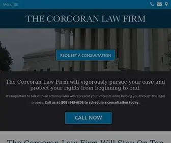 Corcoranip.com(Texarkana, TX Criminal Law and Family Law Attorney) Screenshot