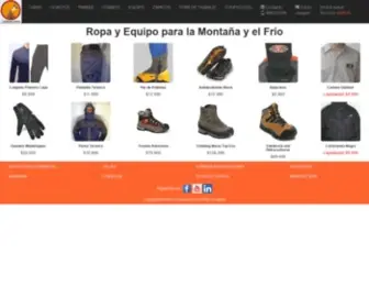 Cordadacinco.cl(Ropa para el frío y equipo de montaña) Screenshot