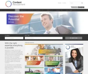 Cordantrecruitment.com(The Recruitment Co) Screenshot