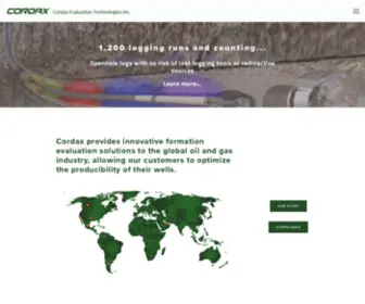 Cordax.com(Cordax Evaluation Technologies Inc) Screenshot