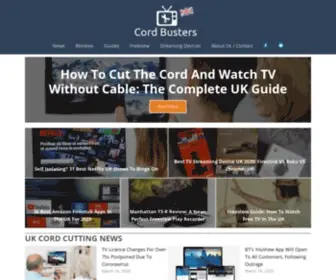 Cordbusters.co.uk(How To Cut The Cord And Save Money On Your TV Watching In The UK) Screenshot
