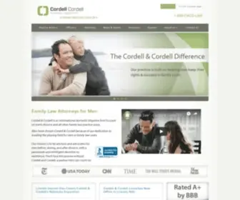 Cordelllaw.com(Fathers Rights Lawyers & Divorce Attorneys) Screenshot