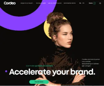 Cordeo.com(Cordeo Brand Portal) Screenshot