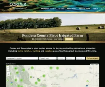 Corderandassociates.com(Buy and Sell Ranches) Screenshot