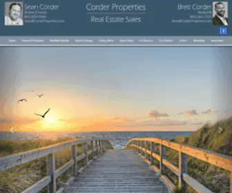 Corderproperties.com(Myrtle Beach South Carolina Real Estate) Screenshot