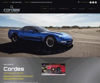 Cordesperformanceracing.com(Automotive Motorsports Services for Clients in Tempe) Screenshot