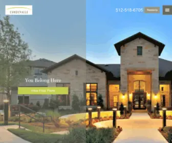 Cordevalleapartments.com(Cordevalle Apartments in Round Rock) Screenshot