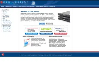 Cordhosting.com(Web Hosting Orange County) Screenshot