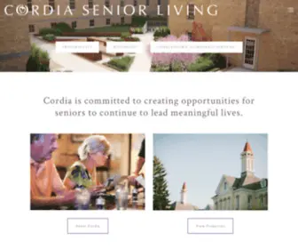 Cordia.biz(Cordia Senior Living) Screenshot