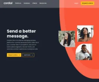 Cordial.com(Cross-Channel Marketing & Customer Engagement Platform) Screenshot