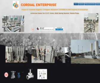 Cordialenterprise.co.in(Cryogenic pumps) Screenshot