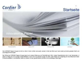 Cordier-Paper.de(Startseite) Screenshot