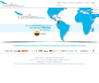 Cordilleraproducts.com.co(Cordillera Products) Screenshot