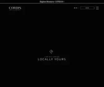 Cordishotels.com(Cordis) Screenshot