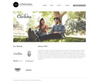 CordobamusicGroup.com(Cōrdoba) Screenshot