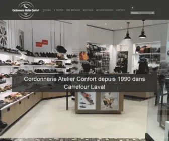 Cordonnerieatelierconfort.com(Cordonnerie Atelier Confort) Screenshot