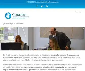 Cordonseguroscomunidades.es(Cordón Seguros®) Screenshot