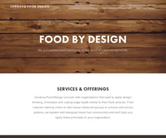 Cordovafooddesign.com(Cordova Food Design) Screenshot